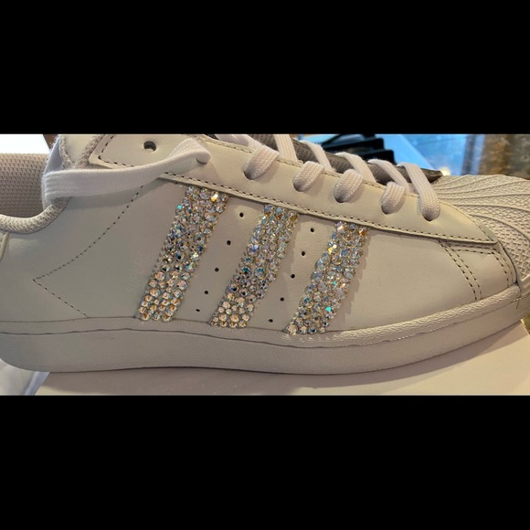 Adidas Superstars Custom w/Swarovski Crystals - Picture 14 of 16